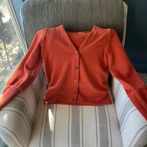 Madewell Burnt Orange Cardigan